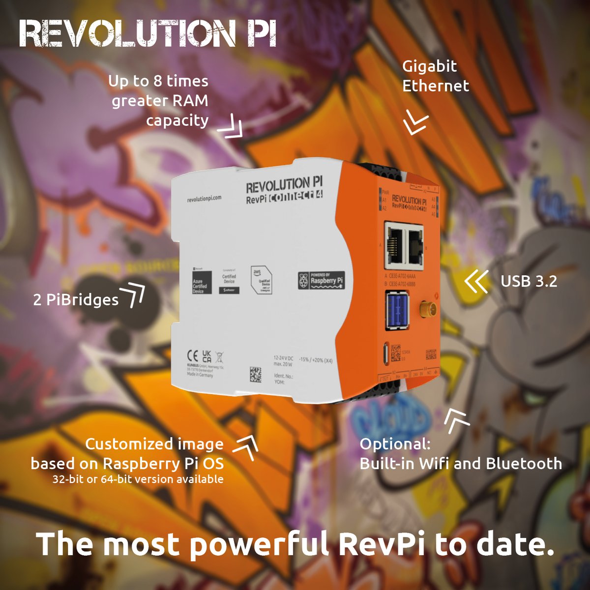 ✔️Better for motion, camera or container applications - how’s that happening? The RevPi Connect 4 is the most powerful RevPi to date, using the Raspberry Pi Compute Module. 
 CM4 - modular and #opensource based as always.
➡️revolutionpi.com