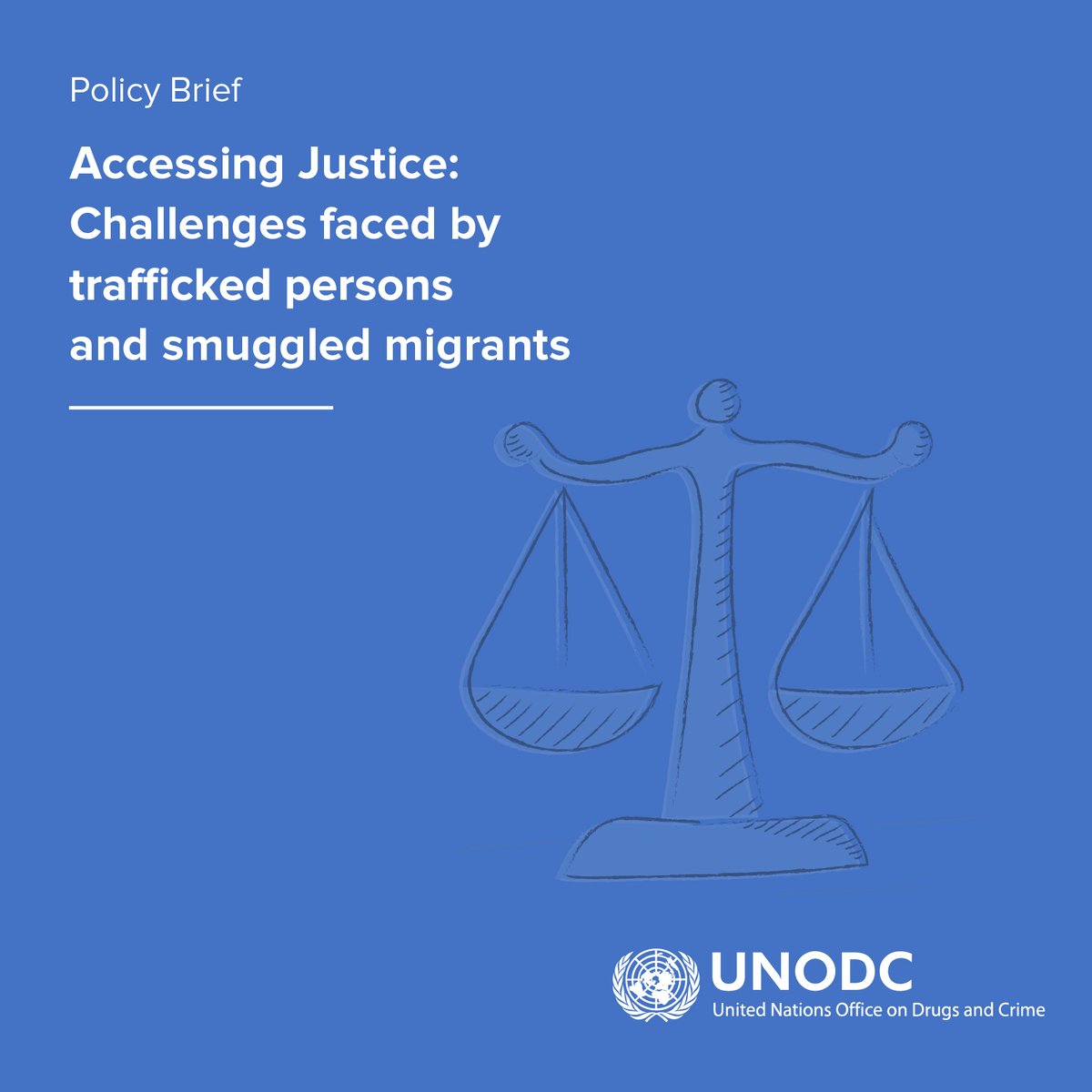 UNODC_OrgCrime's tweet photo. Victims of human trafficking and smuggled migrants must have access to justice.

But this is not always easy. 

We look at the challenges they face in a new publication 🔗 https://t.co/9vmmwo69qo https://t.co/LCuxO6EHrI