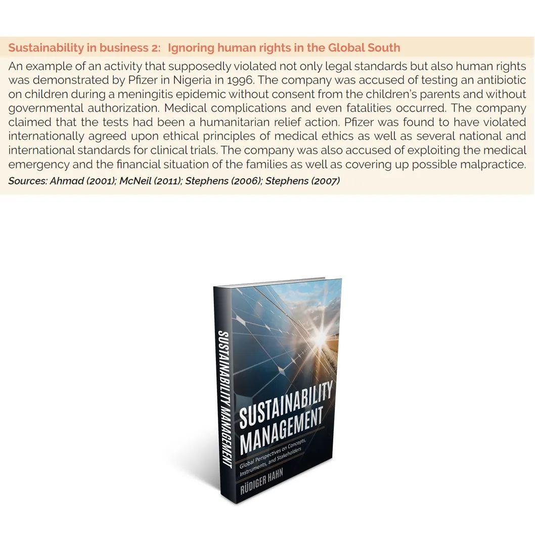 It's feature friday! Today: Ignoring human rights in the Global South. A *Sustainability in Business* feature from the #sustainabilitymanagement #textbook! More info: buff.ly/3H4XO2X