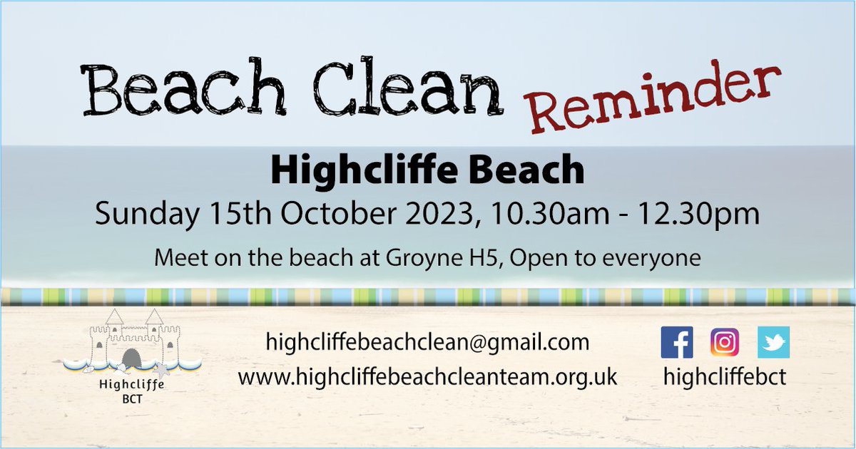 HighcliffeBeachClean tweet media