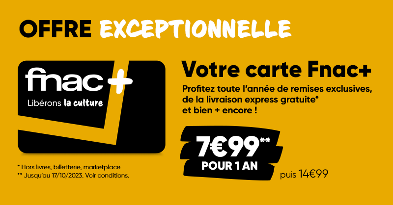 Fnac's tweet photo. #CarteFnac+ ⚡ La carte Fnac+ est à 7€99 pour 1 an.
👉 Profitez en ICI https://t.co/MUeNQhOykC
* Voir conditions https://t.co/siMR9cOzzJ