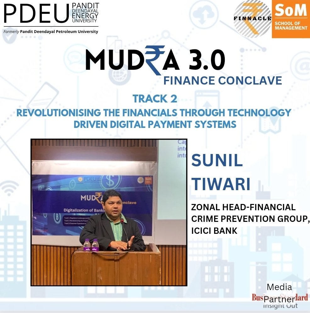 spmpdeu's tweet photo. As the Finance Conclave further stretched its wings in the second track, the focus was on elements such as fraud risk management and the process of revolutionizing the finance vertical through the use of technology.  

#som #pdeu #financeconclave #ai #blockchain #digitalbanking https://t.co/JKBR6tdyJr