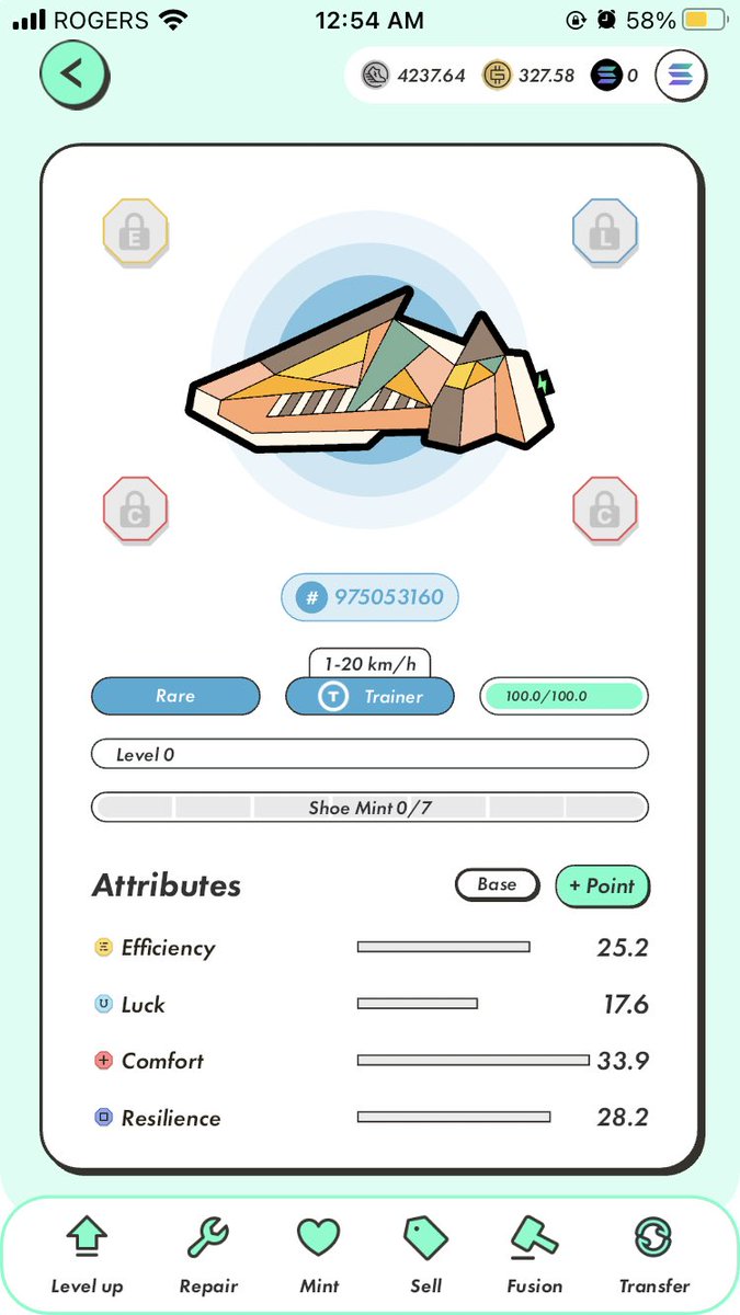 Finally picked up a #STEPN Rare Trainer. It was an awesome deal! 👍