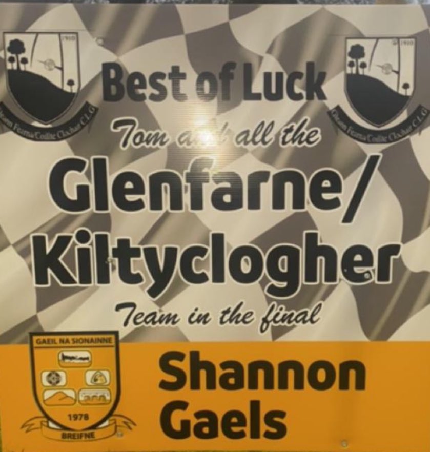 Wishing Tom and his team  <a href="/glenfarnekilty/">Glenfarne/Kiltyclogher GAA</a> the very best of luck this Saturday in the Leitrim Junior A Final against St. Mary’s/Kiltoghert
Venue: Drumkerrin Time: 4pm.