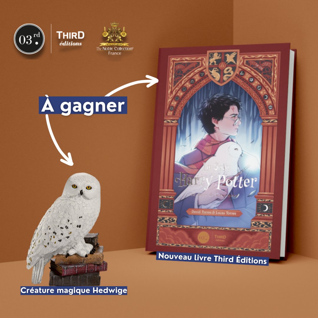 NobleCollFR's tweet photo. 🥳 Concours en partenariat avec @thirdeditions pour fêter le lancement de leur nouveau livre Harry Potter !

🎁 Un pack livre + créature magique est à gagner !

✌️ Follow notre compte et celui de @thirdeditions,
❤️ RT + like,
🗣️ Mentionne un ami ! https://t.co/WSmHjQcUb2