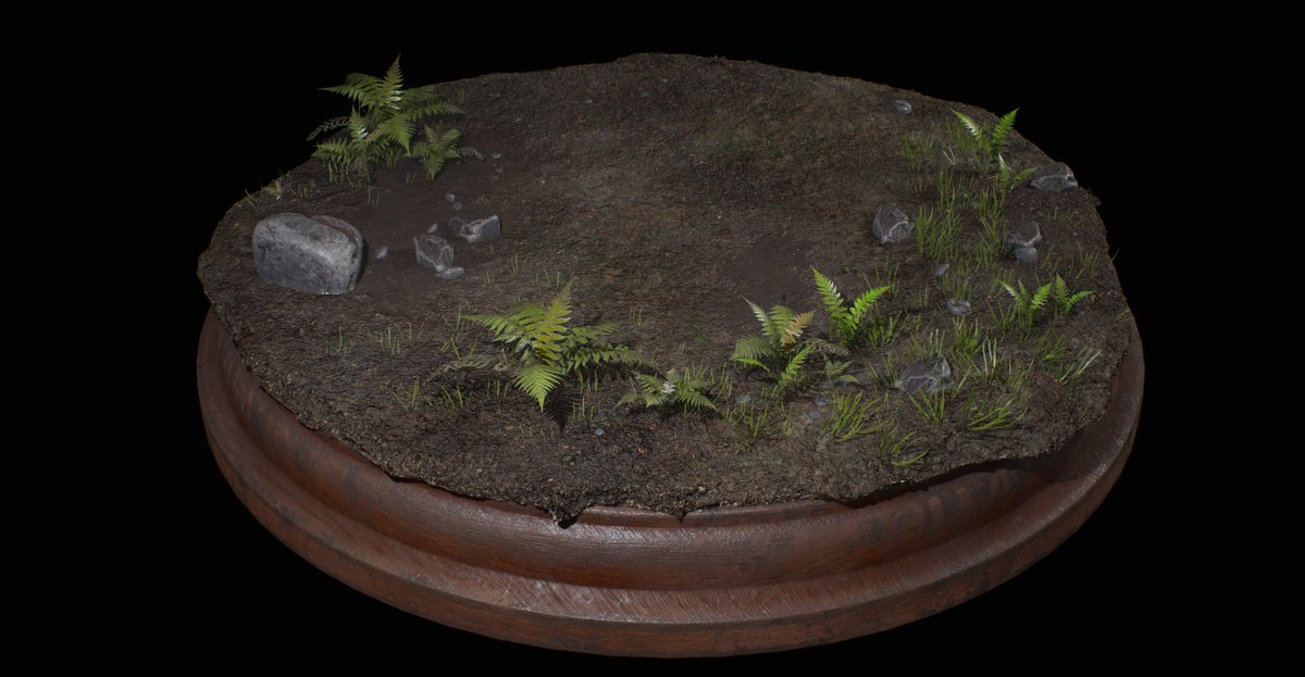 davidgrette's tweet photo. To demonstrate the characters, we have also prepared several unique biomes - winter, desert, forest and rain.  Lighting and post-processes are still in progress, but we would like to show you the stand assets. https://t.co/gPnEkX1PKK