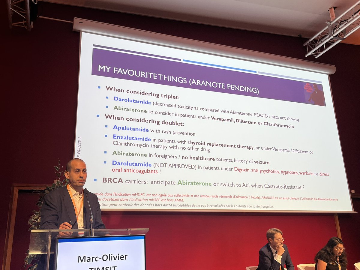 BenjaminPradere's tweet photo. Back to #Toulouse for the #FOCUS23 meeting! Great "How do I use it" from @UrologieParis regarding the use of ARSi in mHSPC https://t.co/XFFrbB3uYa