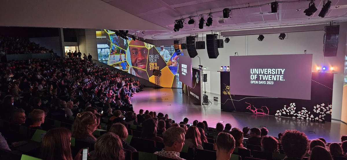 Come catch that campus feeling!💫 Full houde at the Opening of our Bachelor Open Days <a href="/UTwente/">University of Twente (inactive)</a> 
#twente #utwente Love that vibe!