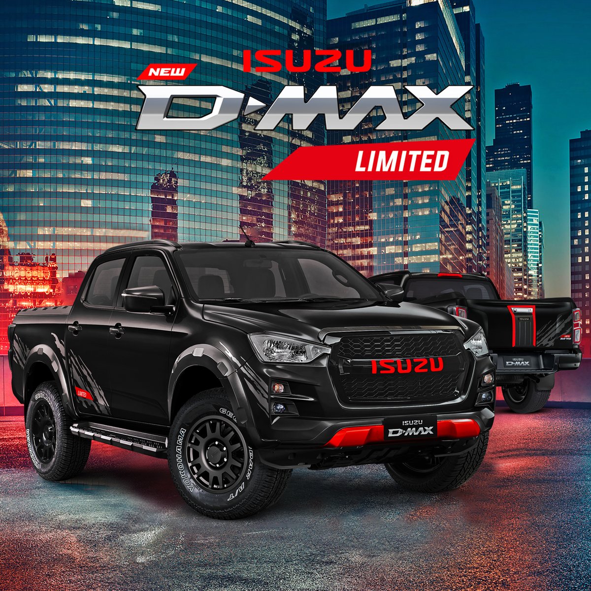 Unleash Your Drive with the New Isuzu D-MAX Limited. Inquire at an Isuzu dealer today! #IsuzuDMAX #UnleashYourDrive