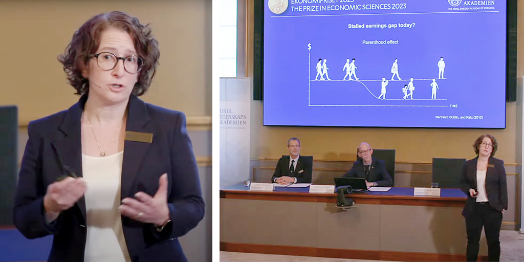 Professor Randi Hjalmarsson introduced Claudia Goldin, this year's laureate of the Prize in Economic Sciences. Here, she discusses the work behind the award and her experience as a member of the prize committee. @ProfHjalmarsson @uniofgothenburg gu.se/en/news/profes…