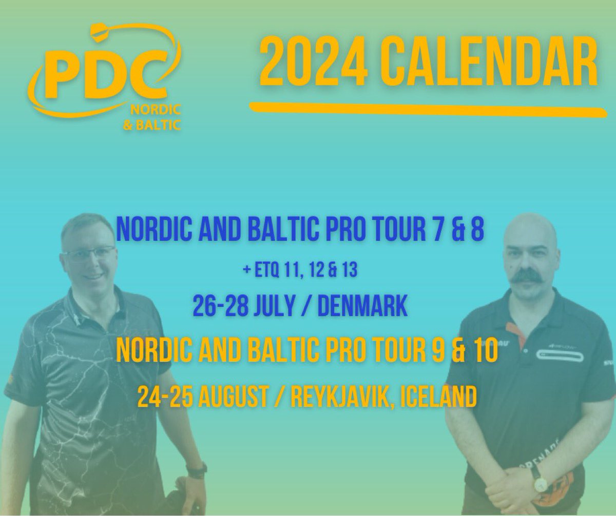 The calendar is here! 💪🏻🎯 #pdcnb