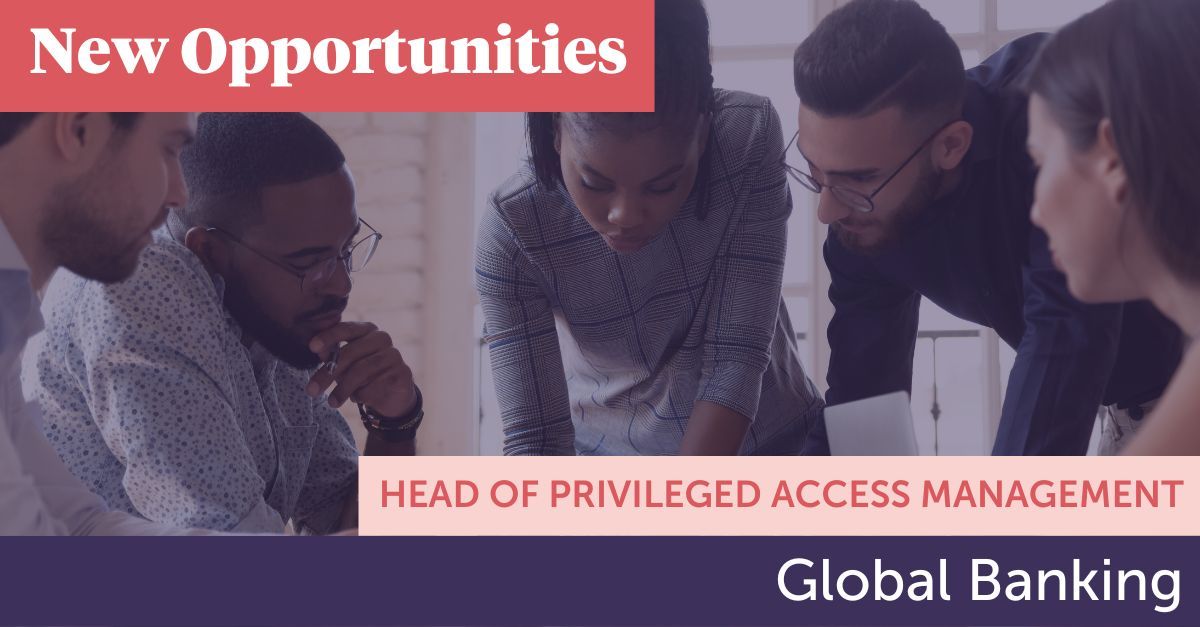 #NEWOPPORTUNITY: Head of Privileged Access Management, #GlobalBanking, Hybrid working – #London, #Glasgow or #Sheffield 

Oversee the development, implementation, &amp; management of privileged access management program across all environments.

More at: buff.ly/3RQHsUy