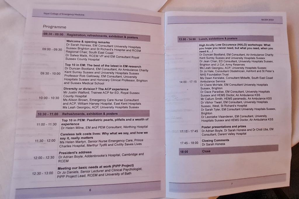 Alisonmariposas's tweet image. #SECEM23
Programme speaks for itself!! 
😎😎😎💜💜💜
#teamED 
@RCEMvp_Salwa @DrDamle 
@hallg52 
@RCEMevents
