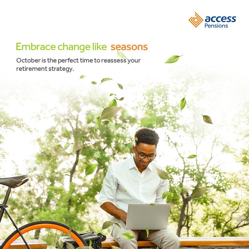 access_arm's tweet image. Embrace change like seasons 

October is the right time to reassess your retirement strategy, with the help of our skilled wealth management team.

#accesspensions #futureshaping #retirementstrategy