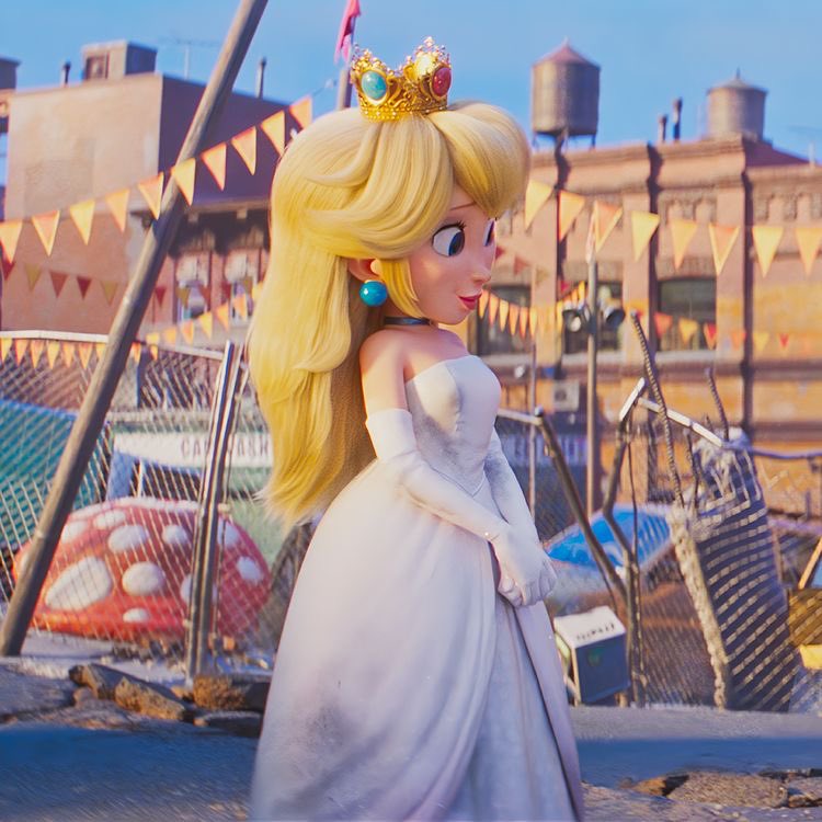 princess peach wedding dress movie I have to say, Princess Peach in the Super Mario Bros Movie was fine as  heck, but Princess Peach in a wedding dress WITH the ice flower power up?  Mama mia~  #