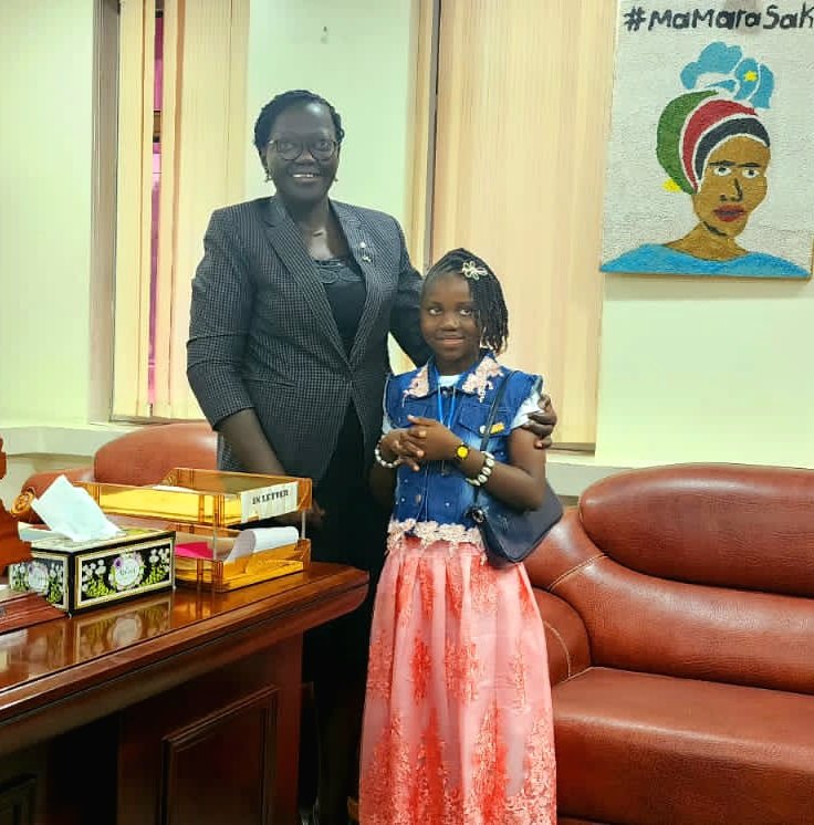 OlajideDemola's tweet photo. "By opening our minds today, we unlock potentials of tomorrow." @GenesisSiapai continues her role as Rep @UNFPAπΈπΈ for today with a courtesy call on @MgcswssMinister. Commitments were renewed in support of the Girl Child in πΈπΈ #Rep4ADay #LetGirlsLead #IDGC2023 #Musharaka4Tanmiya https://t.co/Dp3IOEiaBd