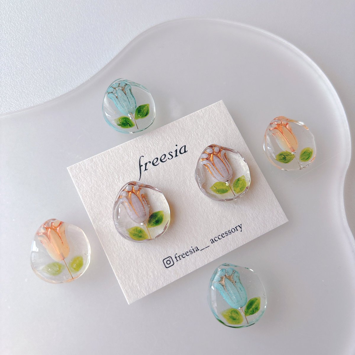 freesiaa_02's tweet photo. チューリップのアクセサリー🌷🌷
完売しておりましたが新色を新たに
加え再販致します🎉
https://t.co/cRHZOqiNKS
#レジンアクセサリー https://t.co/gGf8VbD7bp