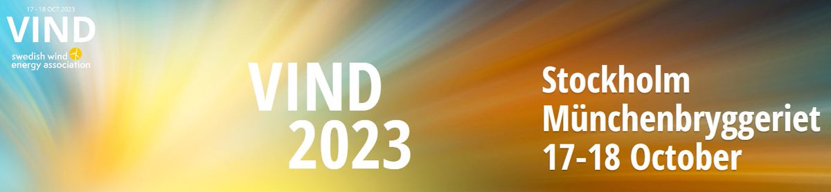 Our team will be attending Vind 2023 in Stockholm these 17 and 18 October.

We look forward to connecting with you!

windsweden.com

#WPO #Vind2023 #Stockholm