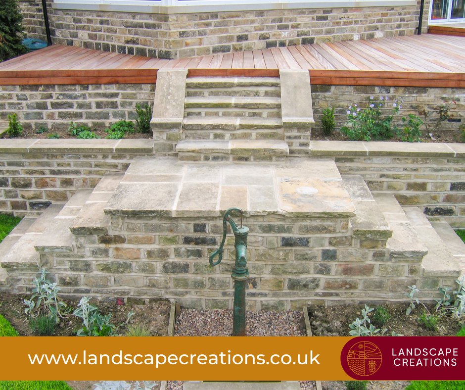 Land_Creations's tweet image. Today we’re looking back at this beautiful #TimberDecking that we created for a client of ours. 

We worked around the clock, combining wood decking and gorgeous Yorkshire stone (for the walling and steps) to create a truly stunning space with far-reaching views.