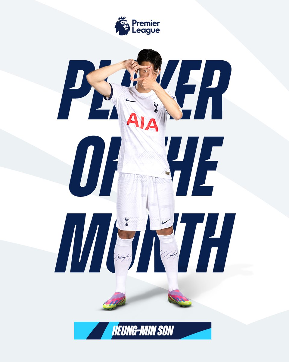 Heung-Min Son has been voted the @PremierLeague Player of the Month for September! 🌟 Nice one, @Sonny7! 🫶