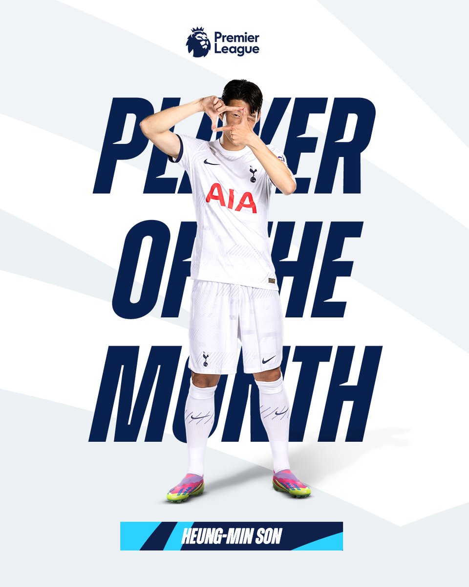Heung-Min Son has been voted the @PremierLeague Player of the Month for September! 🌟

Nice one, <a href="/Sonny7/">Son Heung-min</a>! 🫶