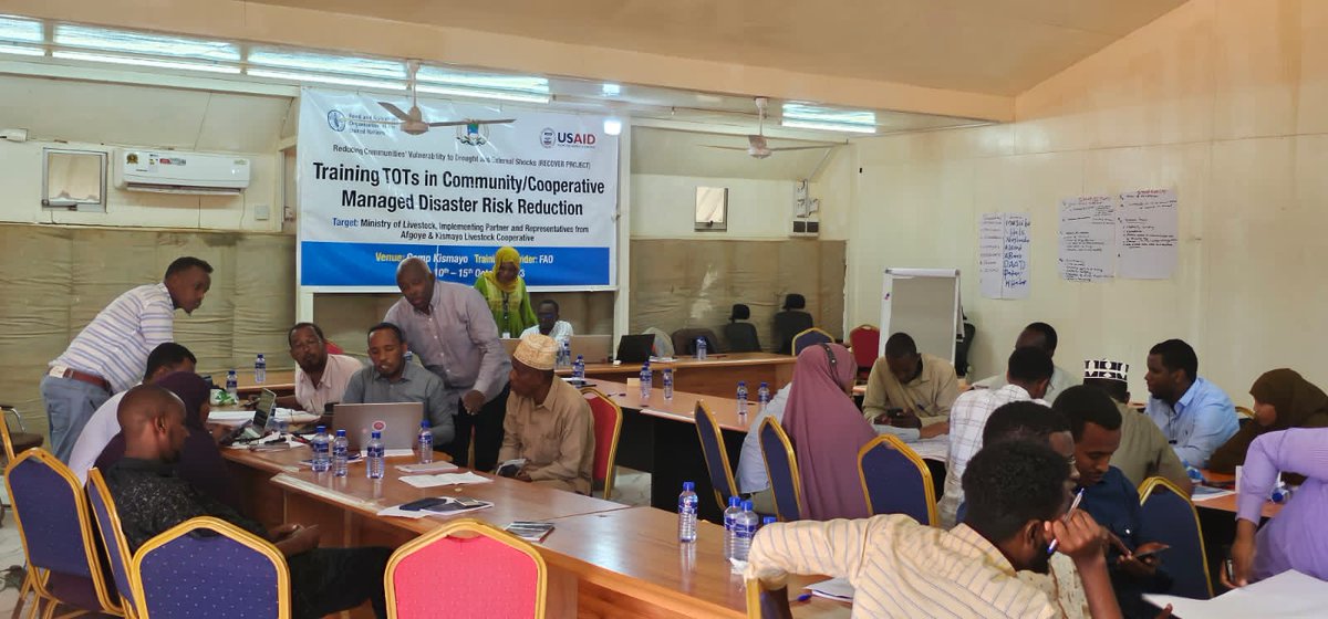 FAO in Somalia (@faosomalia) on Twitter photo Today is International Day of Disaster Reduction!
FAO is working with Agro-pastoralist communities in Afgoye and Kismayo, Somalia, to analyze disaster risks and develop DRR action plans, thanks to the generous funding of <a href="/USAIDSomalia/">USAID Somalia</a>.
#IDDRR2023 Today is International Day of Disaster Reduction!
FAO is working with Agro-pastoralist communities in Afgoye and Kismayo, Somalia, to analyze disaster risks and develop DRR action plans, thanks to the generous funding of <a href="/USAIDSomalia/">USAID Somalia</a>.
#IDDRR2023