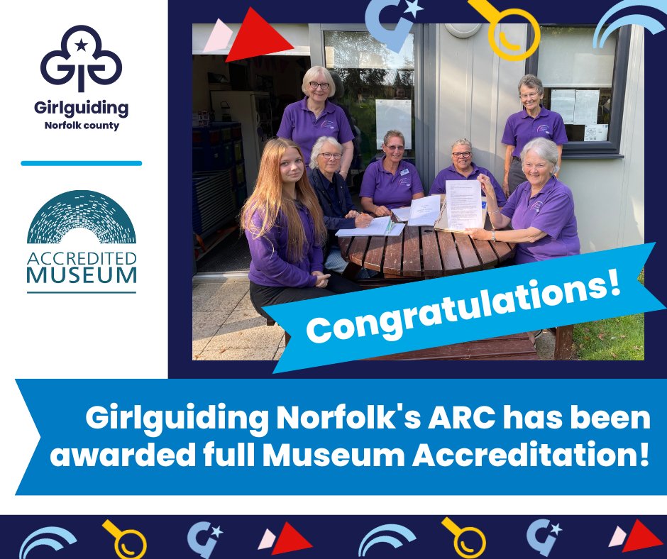 We are so proud... a huge team effort, and we made it! @girlguiding @girlguidinganglia @ACE #Museums2023 @NorAH @norfolkrecordoffice <a href="/NLHF/">Natalie Foy</a> @nationalarchives <a href="/guidingnorfolk/">Girlguiding Norfolk County</a> #livinghistory