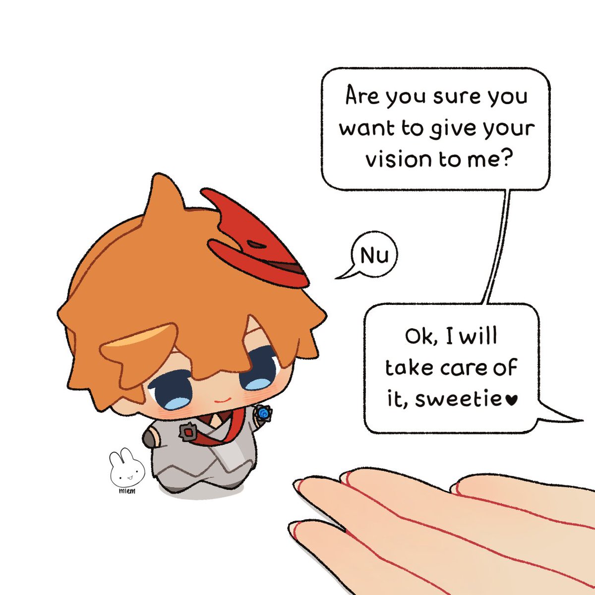 mlem_____'s tweet photo. We have to take care of the vision for him
#原神 #Genshin https://t.co/OqxAYCqvnW