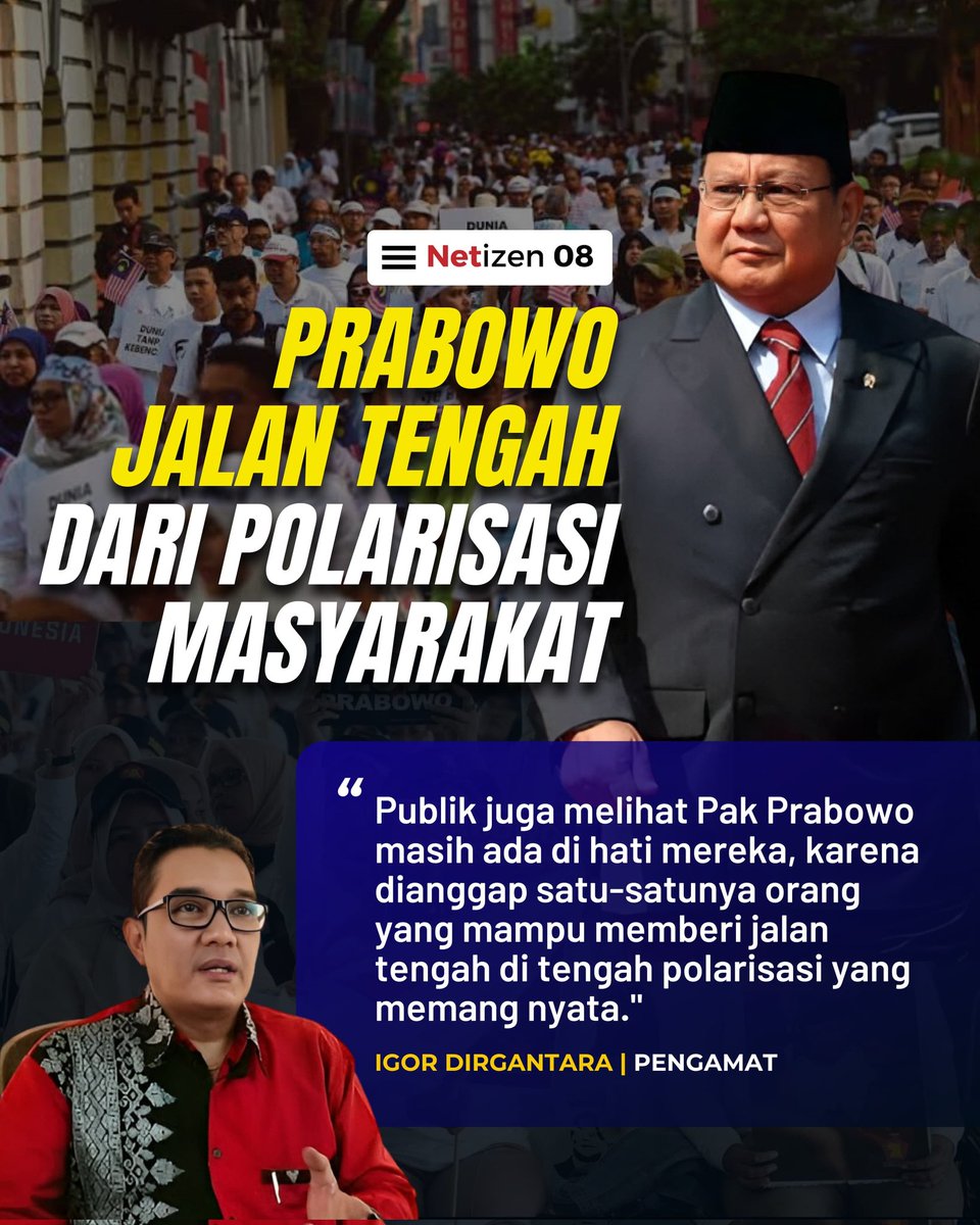 Prabowo Cegah Polarisasi politik 

#JalanTengah