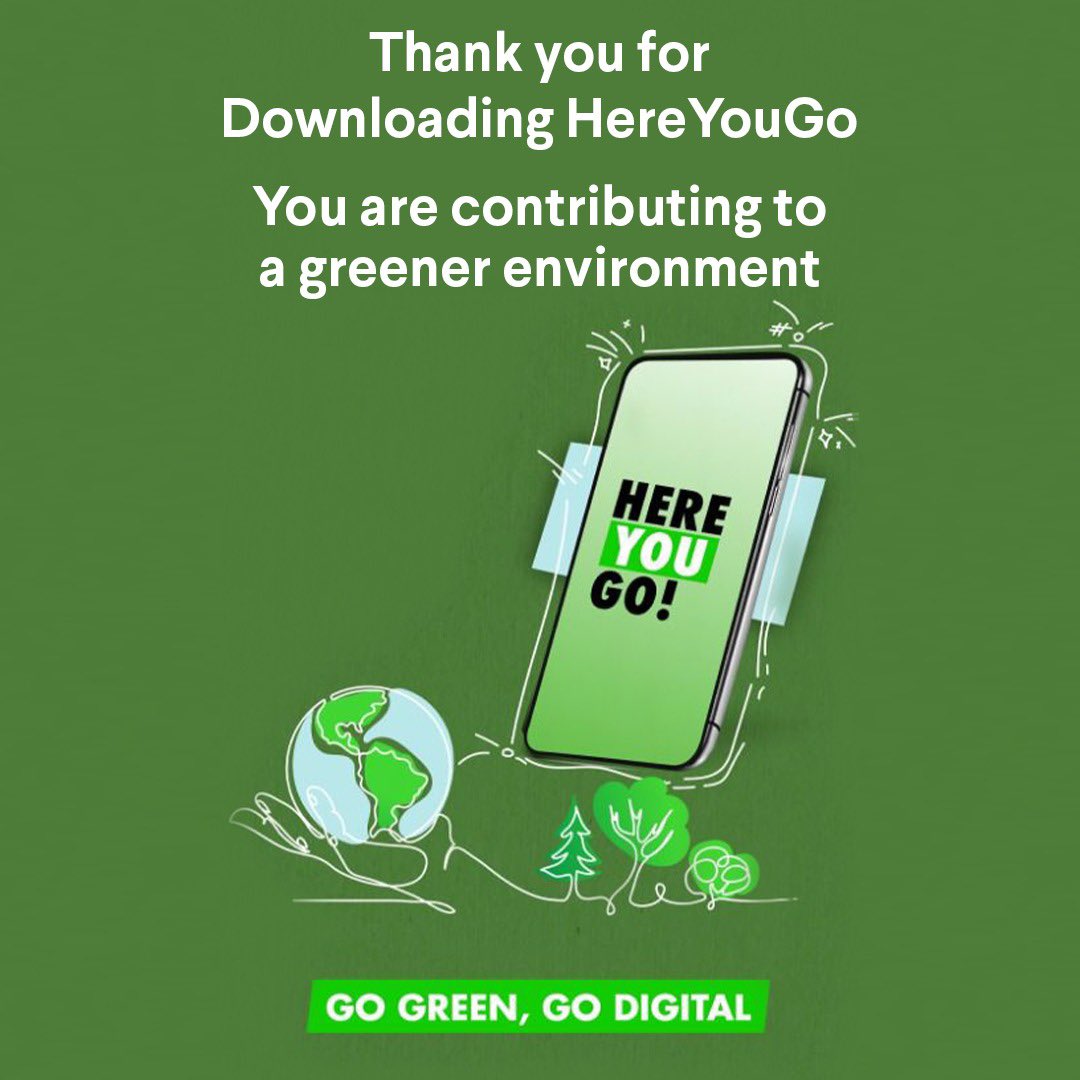 hereyougoapp's tweet image. Thank you for contributing to putting an end to Deforestation by downloading HereYouGo store.hereyougo.com/nJq5 #HereYouGo #gogreen #cards #paperless #savetheplanet #ecofriendly
@osman_amasaib