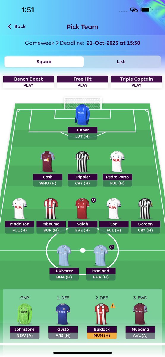 BrandinQuotient's tweet photo. What would you change in here on a wc 10? #FPL #fpl https://t.co/ClyLLJiUo4