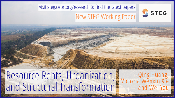 cepr_org's tweet photo. If you missed this research on the 'urbanisation without industrialisation' phenomenon at the #ConfSTEG23, read this #STEGWorkingPaper by Qing Huang (@PrincetonEcon), Victoria Wenxin Xie (@SantaClaraUniv), and Wei You (@PKU1898).
https://t.co/ulgAEy3qn9 https://t.co/PHPSnWHa84