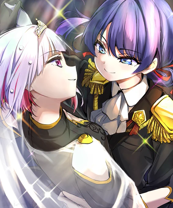 舞踏会綴理お迎え祈願で描き進めてたやつ #蓮ノ空美術部