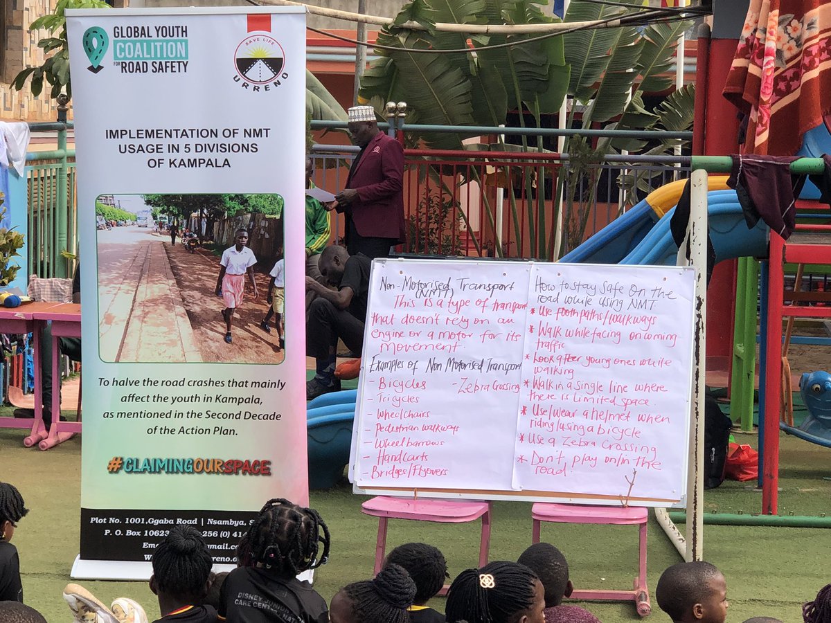 URRENO1's tweet photo. We must protect our young ones because they are the future of tomorrow…One of the ways can be through making sure the children are equipped with knowledge about road safety so as to safeguard the vulnerable road users from road crashes. #PromotingNMTinKampala #Roadsa https://t.co/K7rpLIFy7s