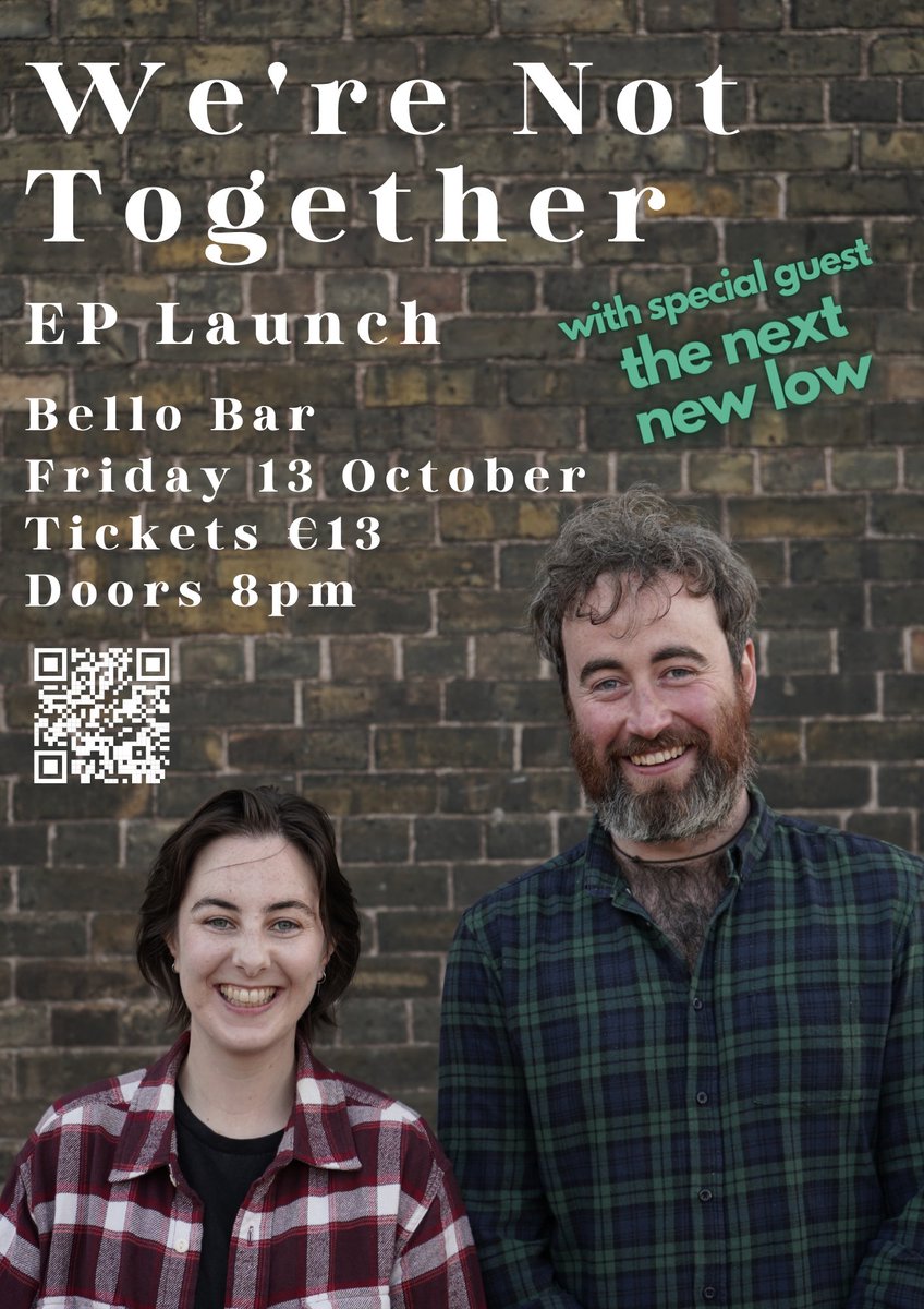 Doors moved to 8pm this evening! 
Full EP out now, available everywhere!
Last few tickets available at the link in our bio!
<a href="/BelloBarDublin/">BelloBarDublin</a> <a href="/thenextnewlow/">the next new low</a> <a href="/theGOOdublin/">TheGOO</a> <a href="/Nialler9/">Nialler9</a> <a href="/whatsondublin/">What's On Dublin?</a> <a href="/DublinGigGirl/">DublinGigGirl</a> <a href="/GigGuideIE/">GigGuide.ie</a> <a href="/GigGuideIreland/">The Gig Guide</a> <a href="/DublinEventG/">Dublin Event Guide</a> <a href="/VisitDublin/">Visit Dublin</a> <a href="/Dublin_ie/">Dublin</a>