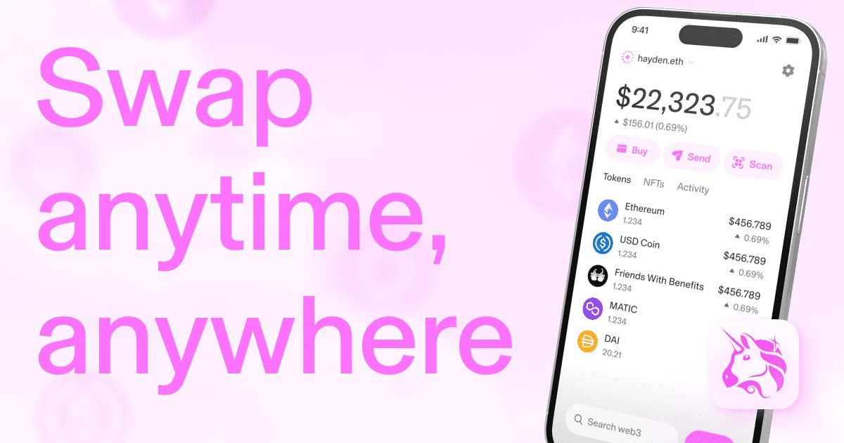 💥#Airdrop: UniSwap Wallet (UNI)

💰Rewards
~ signup to get early access and get surprise rewards 

🔗Airdrop Link: wallet.uniswap.org/#android?ref_i…

#UNI #airdrops #airdropblogspot #crypto #btc