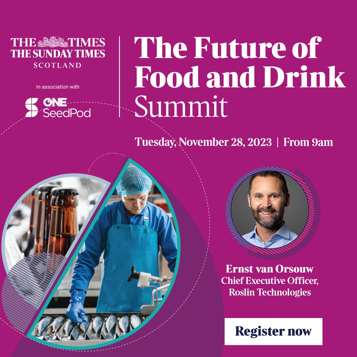 Roslin Technologies Ltd (@roslintech) on Twitter photo Our CEO, Ernst Van Orsouw, will be in Aberdeen on 28th November to present at <a href="/thetimes/">The Times and The Sunday Times</a> #scotland Future of Food and Drink Summit
#cellsmatter #cultivatedmeat #roslintech Our CEO, Ernst Van Orsouw, will be in Aberdeen on 28th November to present at <a href="/thetimes/">The Times and The Sunday Times</a> #scotland Future of Food and Drink Summit
#cellsmatter #cultivatedmeat #roslintech