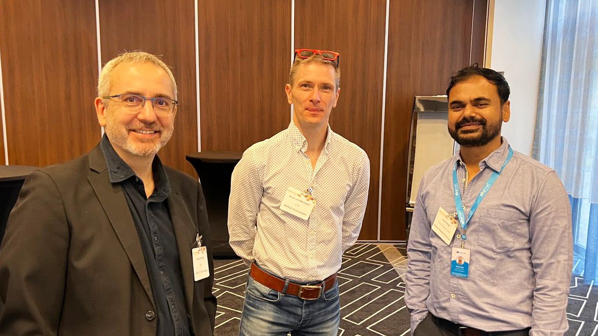 SkymetWeather's tweet photo. A pivotal moment for #AnimalWelfare at the @AnimalAgTech Summit 2023. Our Founder, @JATINSKYMET, and Deputy CEO, Vivek Singh, shared insights with industry leaders, Jaume Gelada, Founder & CEO, @insylo, and Eymeric Beyo, VP Sales and Marketing at @AiHerd. #Innovation #AgTech