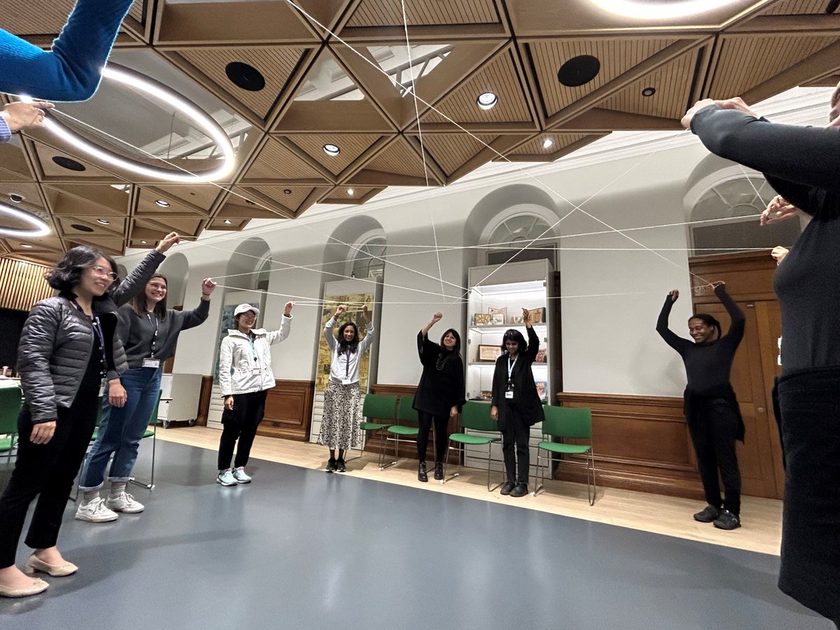 It was so wonderful to meet ECRs yesterday at the @UCLHealthPublic event yesterday! The human web activity reminded us how we connect to one another and we solve problems as a team🕸️ @HumeraIqbal1 @thewrittenro