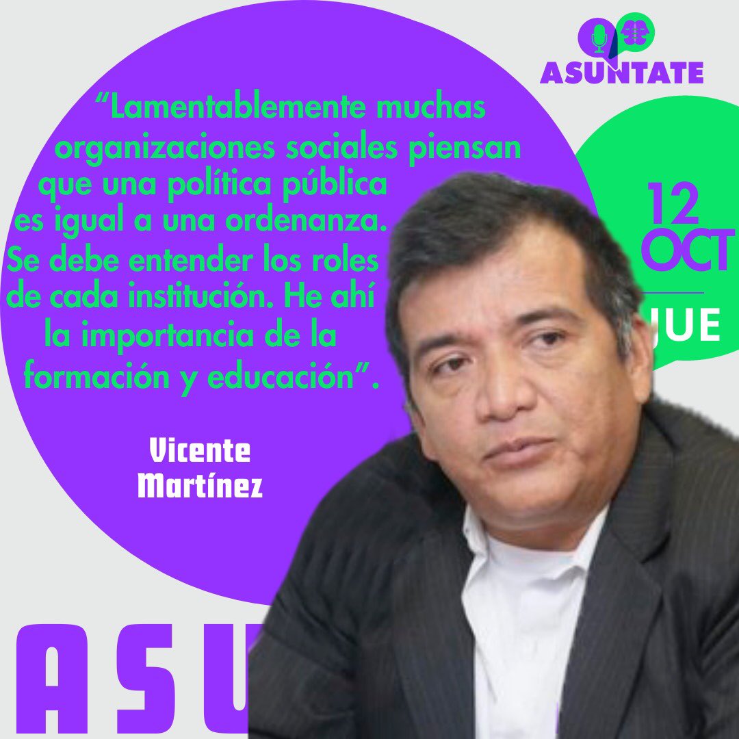 AsuntatePodcast's tweet photo. 📢 Vicente Martínez nos acompaña en esta nueva entrega. Hablamos de participación ciudadana como principio fundamental de la democracia.
⚠️ No se queden sin escucharnos e interactuar... para ustedes ¿es posible alcanzar una verdadera participación social? https://t.co/OO4UITRuxP https://t.co/GxfeV3YeQN