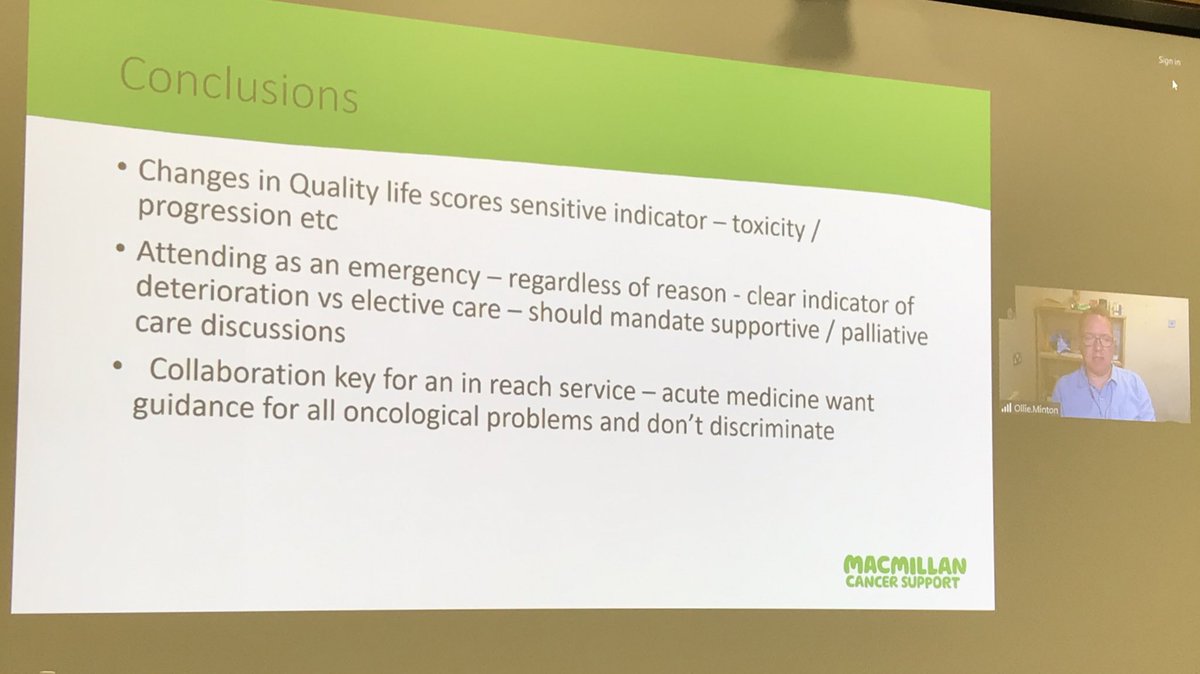 LesleyLesleys's tweet photo. Always great to hear from @drol007 about the economic benefits of Enhanced Supportive Care, but also the importance of identifying urgent care episodes in order to initiate supportive/palliative care conversations #ESCTOX2023 https://t.co/MTYjL4eJVl