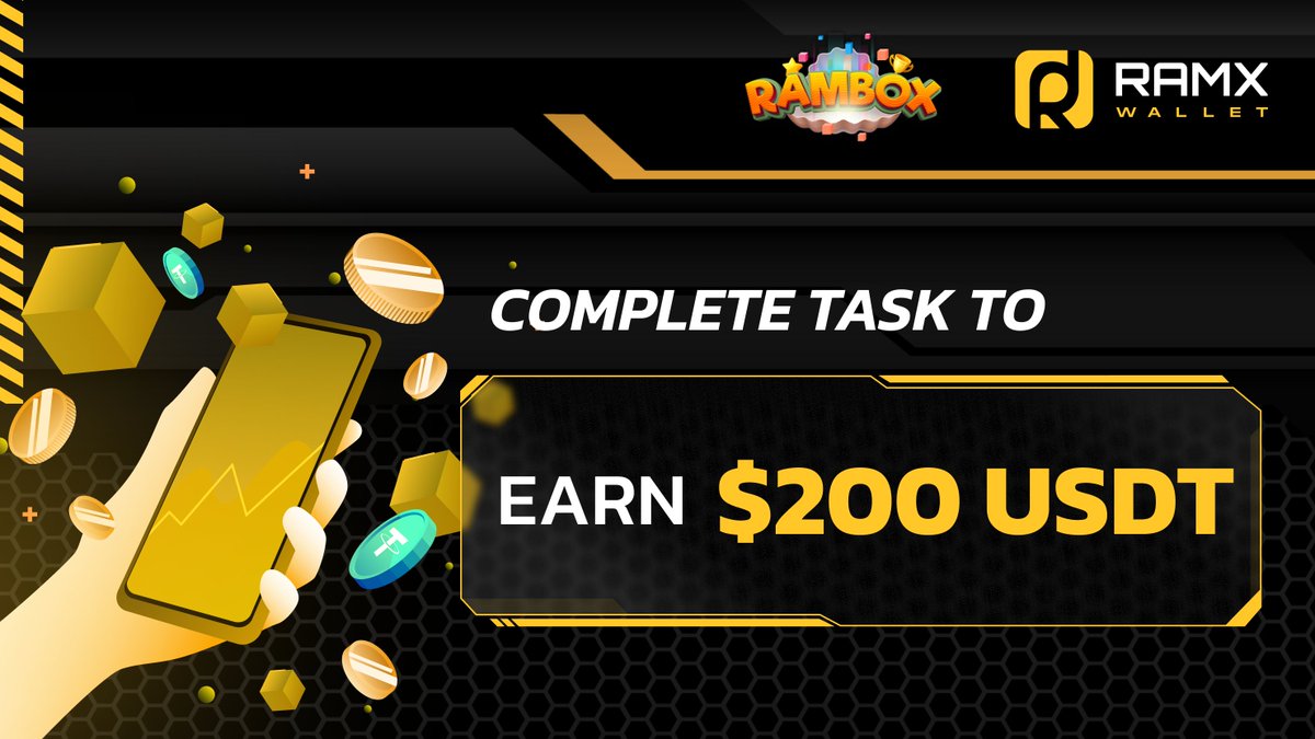 0xRamBox's tweet photo. ⚡️#RamBox - Unleash your potential! 🚀 Complete tasks and earn #USDT on TaskOn! 🔥

🥳 Don't miss this exciting opportunity to boost your earnings:

https://t.co/PGg3Gvc4uN

#EarnCrypto #RamWallet #Airdrop #Giveaway #TaskOn https://t.co/mw3GishqMH