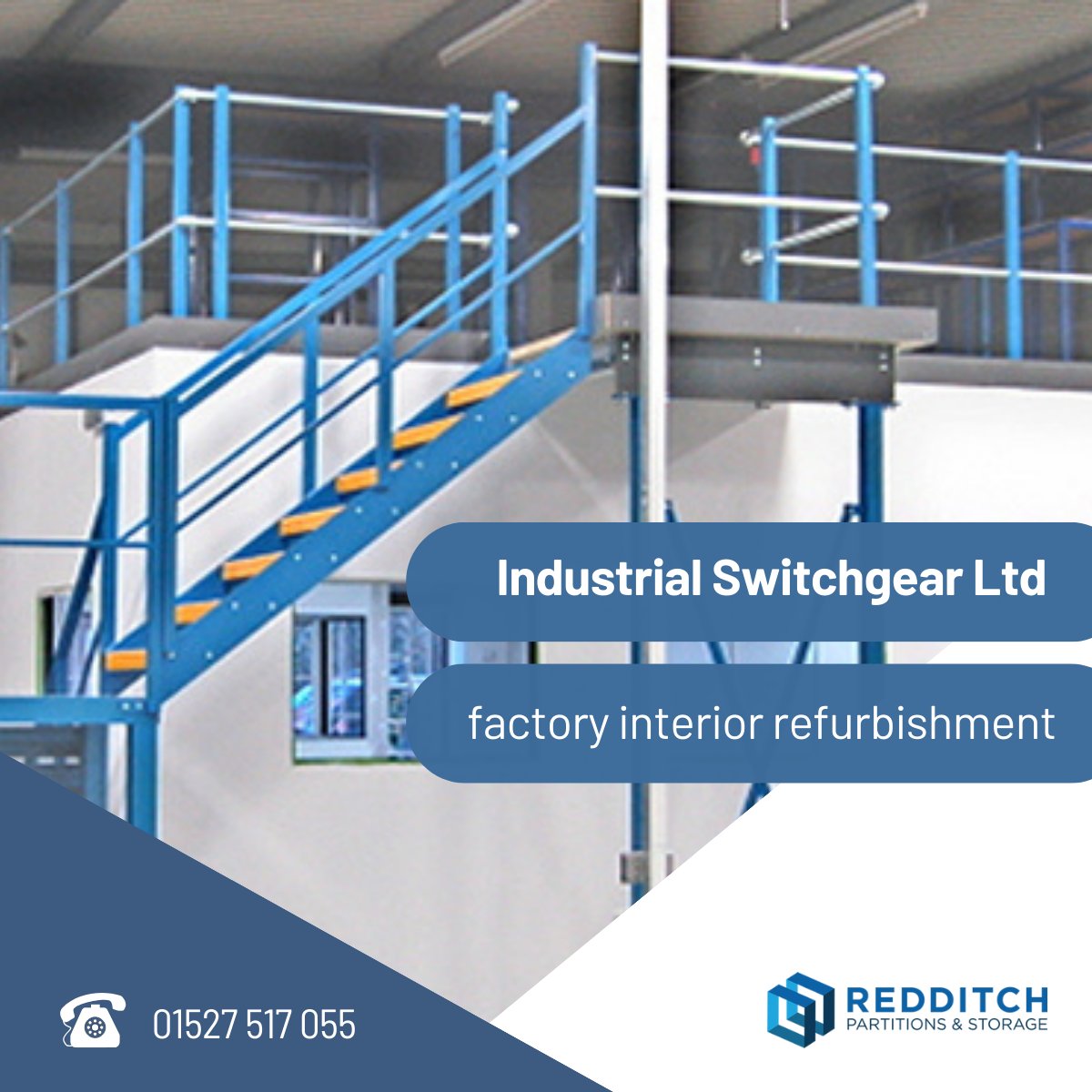 redpartitions's tweet image. Case study: discover how we revamped the factory interior and offices, creating an optimal work environment for our client - Industrial Switchgear Ltd! - ow.ly/U0v950PVw12

#mezzaninefloors #officerenovation #workspaceupgrade