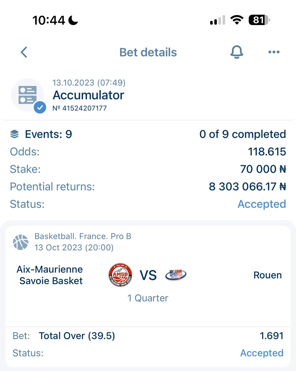 TalentedFBG's tweet image. First 100 to retweet get 100k when boom 💥 🤯 
100 odds   on Paripesa🏀🏀🏀🏀🏀
Stake and boom 🤯 💥 
REGISTER ON PARIPESA HERE👇🏾

paripesa.bet/talentedtips

Use Promo Code 👉🏽 TALENTED when registering to get a $300 bonus to play and withdraw 💰✅✅✅✅✅✅✅✅