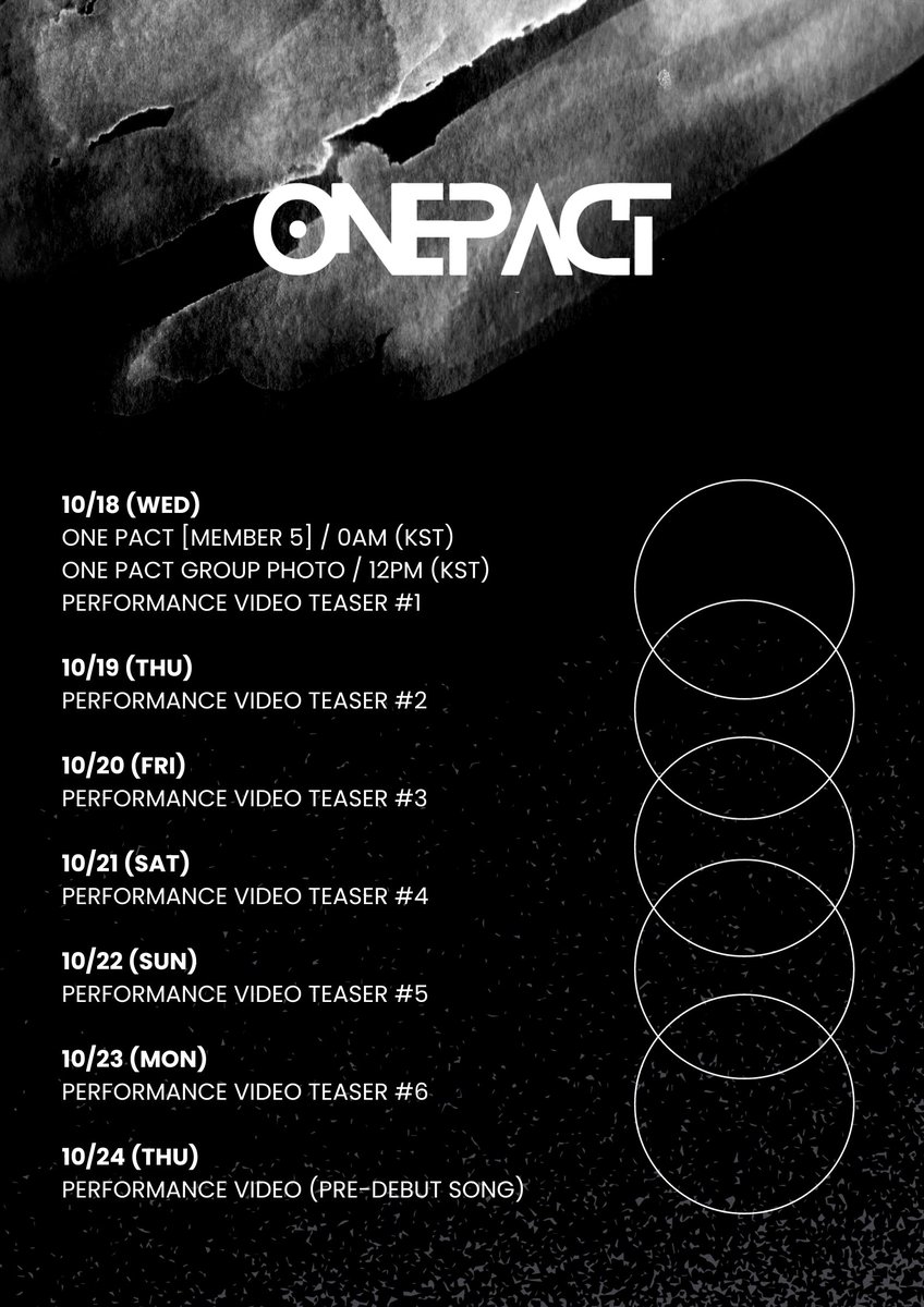 ONE PACT [Pre-Debut Promotion Schedule] #ONEPACT #원팩트 #THEPACT