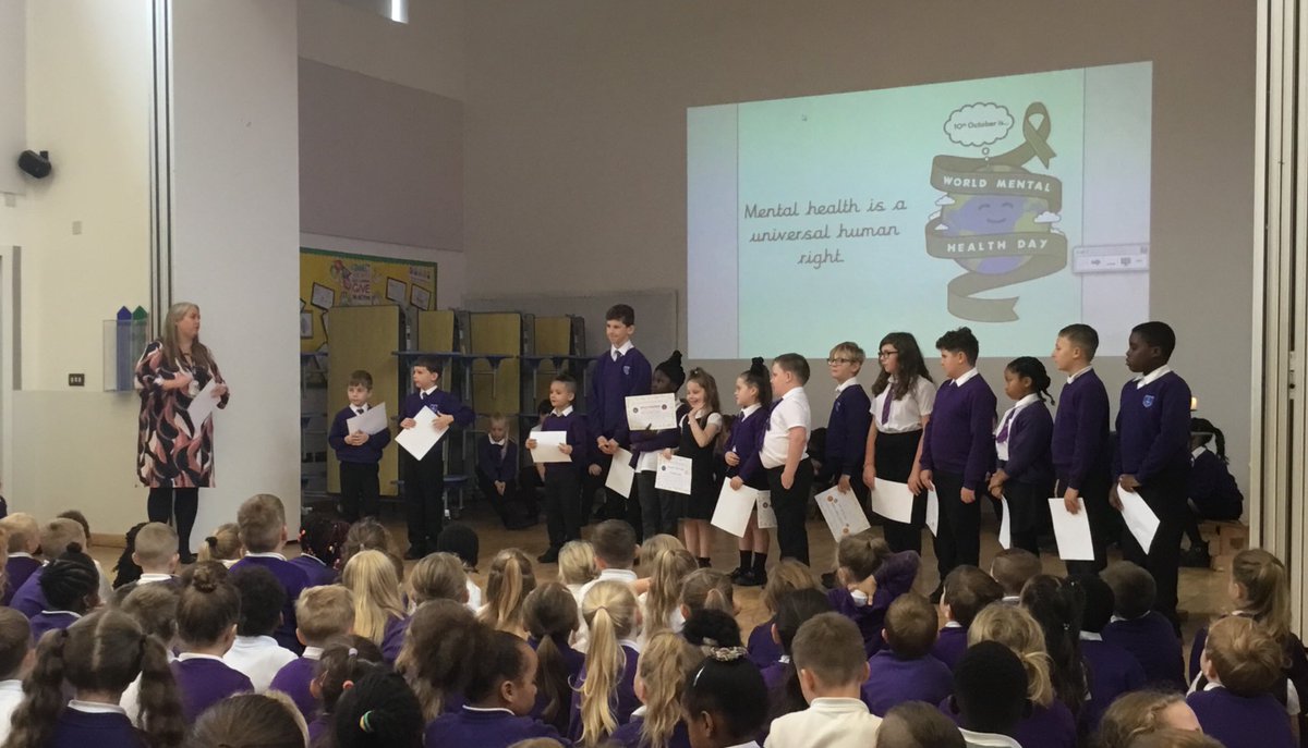 It’s Friday which can only mean one thing! Our whole-school celebration worship! 🌟

Y5 Chapman have led our special time together talking to us about world mental health day 🧠!

A big well done to all of our stars of the week!