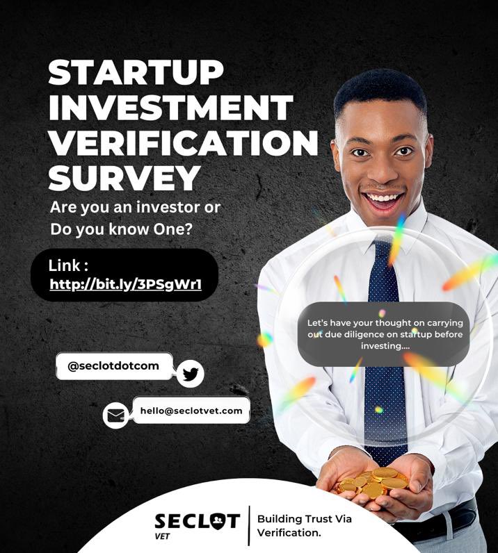 The survey is closing in 3 days time, please help share on all platforms.

Survey Link - docs.google.com/forms/d/e/1FAI…

*SECLOT VET - Building Trust Via Verification*