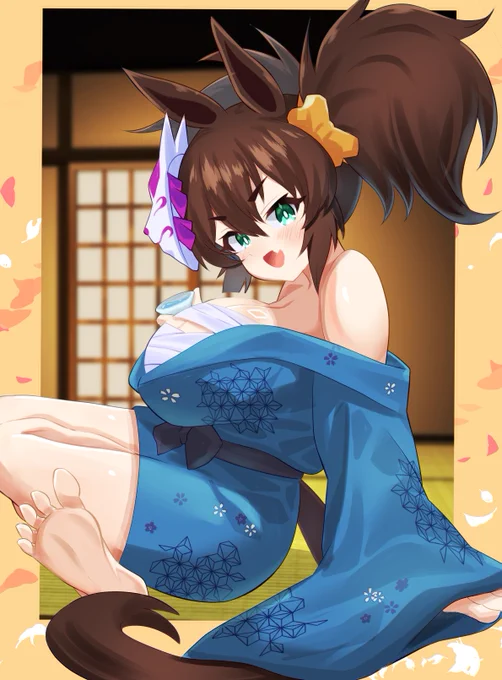 温泉旅行券の思い出#ウマ娘 #イナリワン 