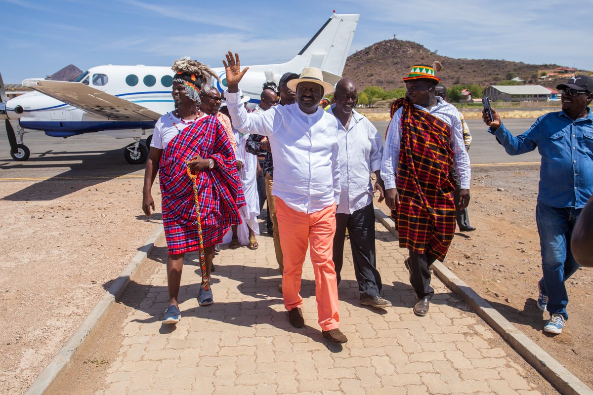 RailaOdinga's tweet photo. Touchdown in Lodwar for Tobong'u Lore, the Turkana Cultural Festival. https://t.co/CRnLTMqi7B