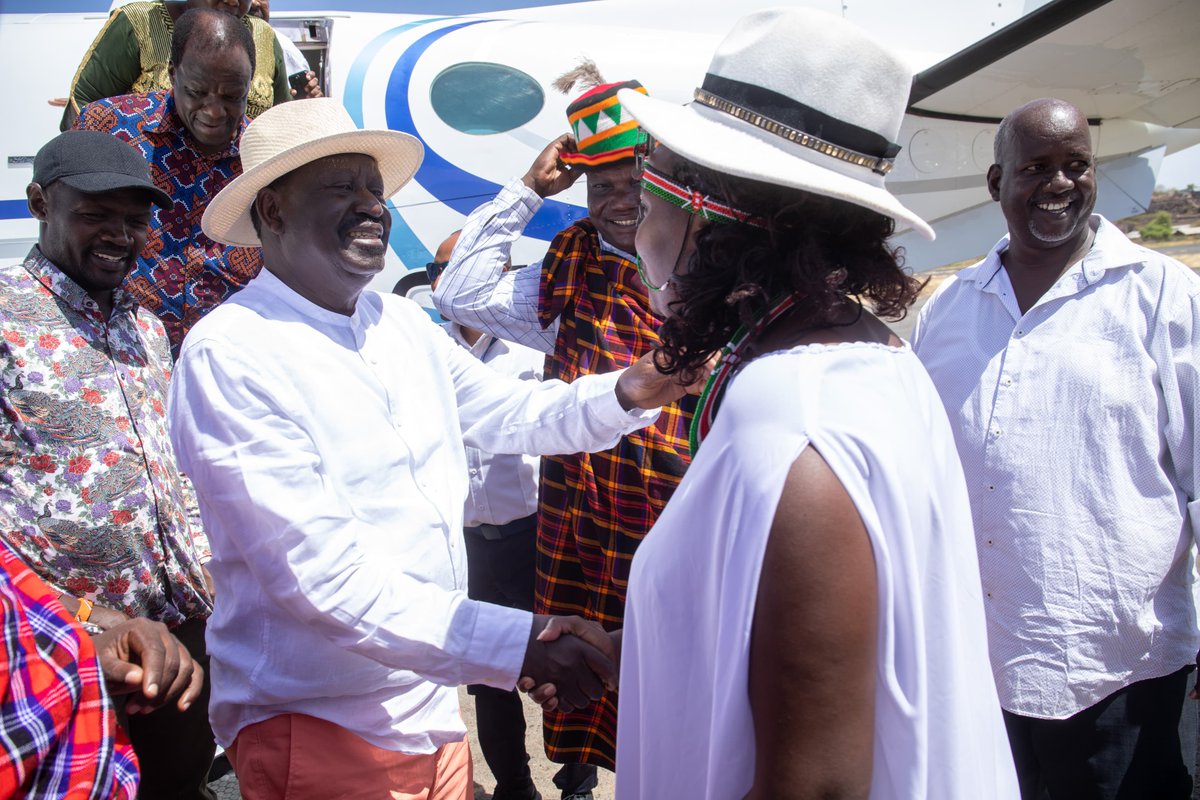 RailaOdinga's tweet photo. Touchdown in Lodwar for Tobong'u Lore, the Turkana Cultural Festival. https://t.co/CRnLTMqi7B